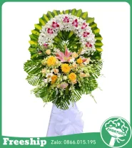 Vòng Hoa Tang Lễ 1 Tầng