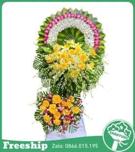 Vòng Hoa Tri Ân – Tưởng Nhớ - Mã: DHT-048 - Giá: 1.350.000đ