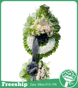 Vòng Hoa Tưởng Niệm – Cầu Bình An - Mã: DHT-051 - Giá: 1.300.000đ