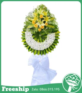 Hoa Chia Buồn Giá Rẻ – Xin Chia Buồn - Mã: DHT-061 - Giá: 800.000đ