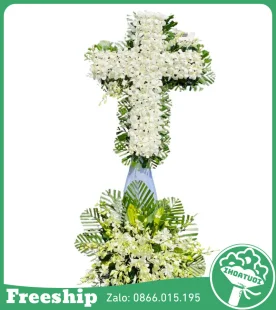 Kệ Hoa Viếng Chữ Thập - Mã: DHT-091 - Giá: 1.200.000đ
