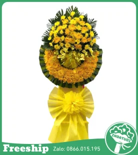 Kệ Hoa Viếng Tone Vàng Cúc - Mã: DHT-098 - Giá: 900.000đ