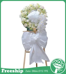 Vòng Hoa Viếng Hoa Cát Tường - Mã: DHT-099 - Giá: 1.200.000đ