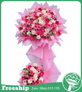 Kệ Hoa Chúc Mừng Khai Trương – Tấn Tài Tấn Lộc - Mã: DHT-104 - Giá: 1.250.000đ