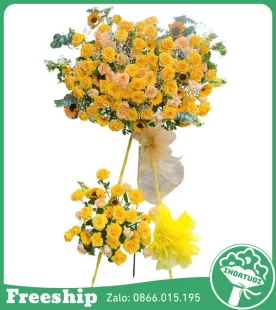 Kệ Hoa Khai Trương Đẹp – Làm Ăn Phát Đạt - Mã: DHT-120 - Giá: 1.300.000đ