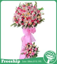 Kệ Hoa Khai Trương Đẹp – Làm Ăn Phát Đạt